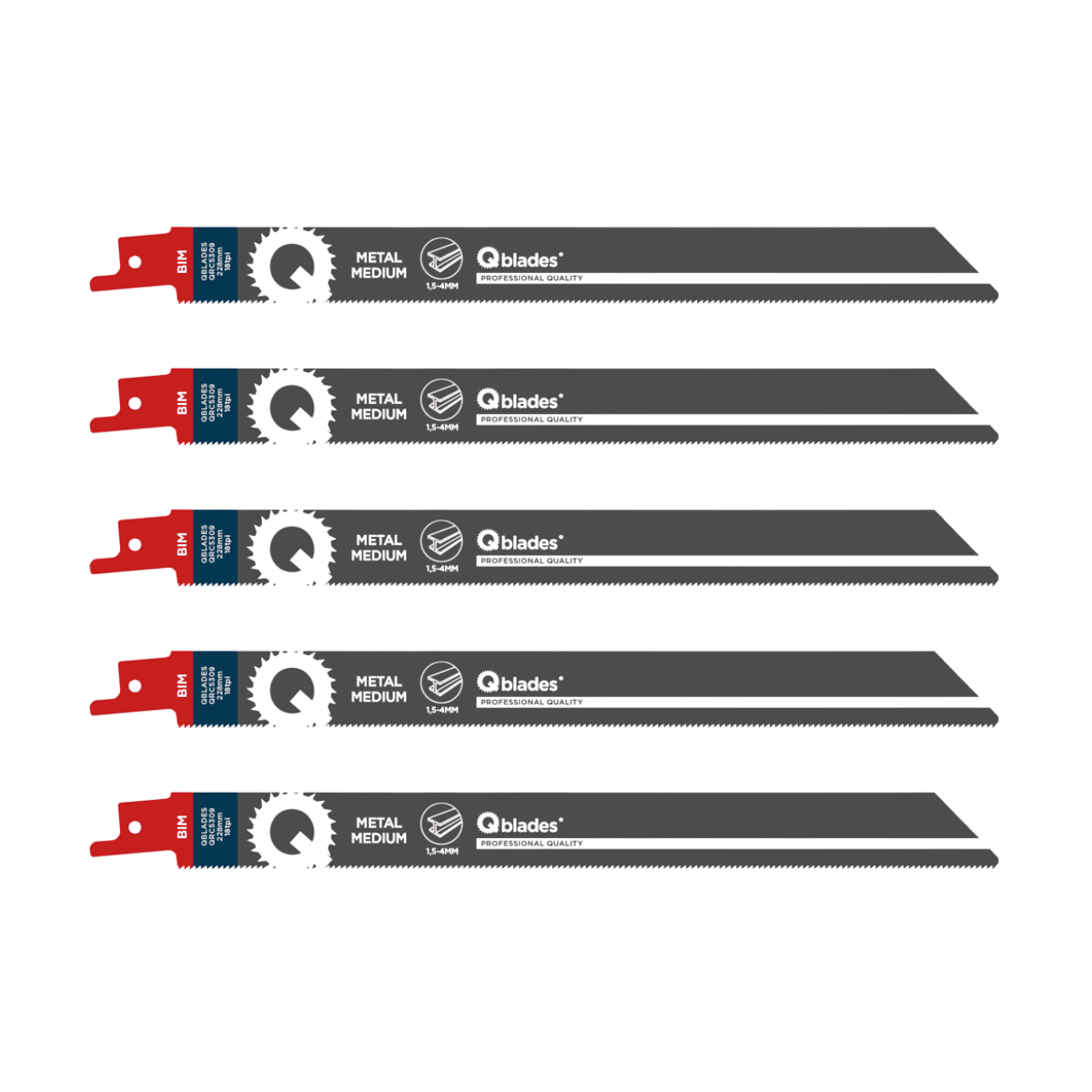 Qblades QRC5309 BIM Reciprozaag | 1122EF | Metaal 5st.