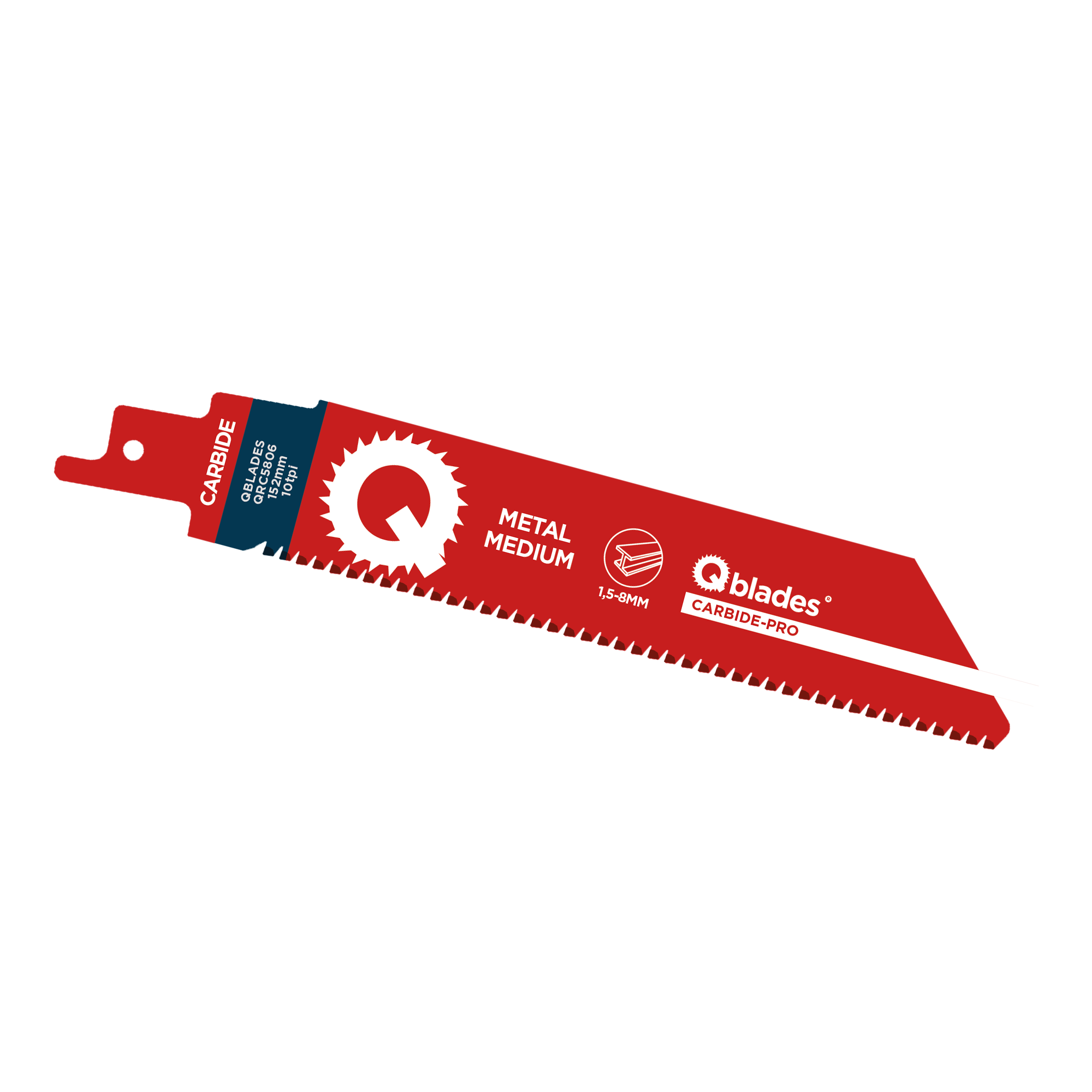 QRC5806 | Recipro Zaagblad 10tpi 151mm CARBIDE | 1 stuks