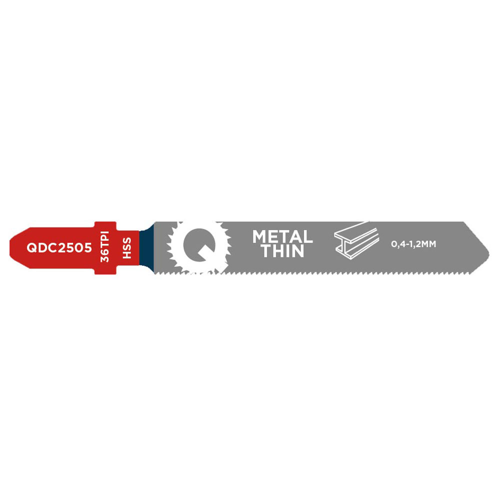 Qblades HSS Decoupeerzaag | T118G | Metaal 5st.